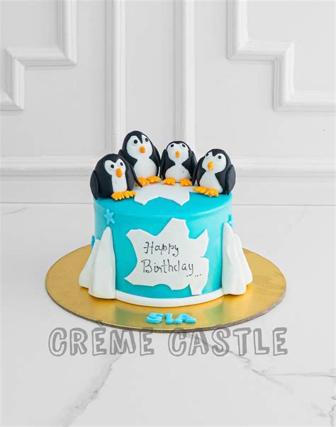 Penguin Family Cake – Creme Castle