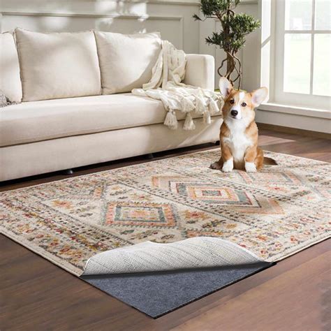 Waterproof Rug Pad, 6x9 ft Area Rug Non-Slip Carpet Pad, 1/4" Thick Non ...