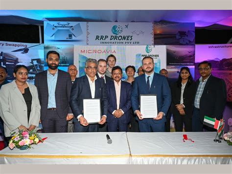 Mumbai-Based RRP Drones Innovation Pvt Ltd Partners with UAE's Microvia ...