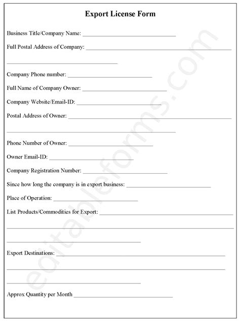 Export License 的图像结果