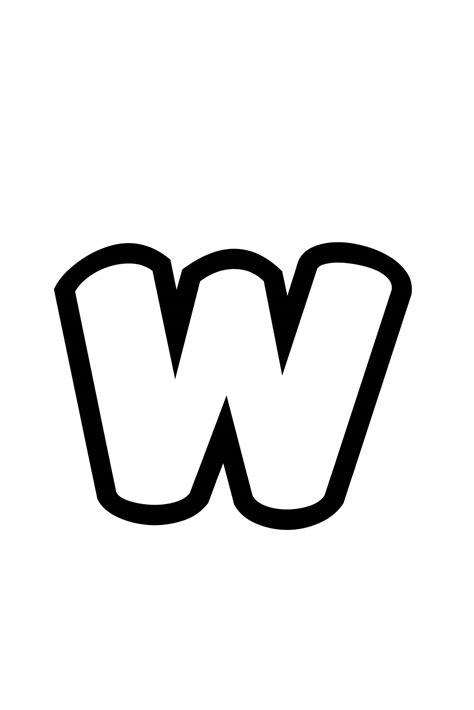 Lowercase Letter W