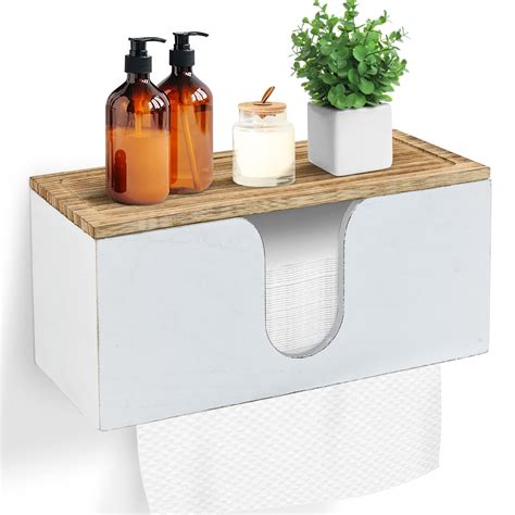 Solid Wood Paper Towel Dispenser Wall Mounted Folded Paper Towel ...