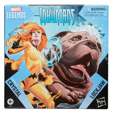 Inhumans Marvel Legends Series Crystal and Lockjaw Deluxe Action Figur
