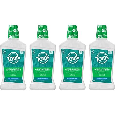 Tom,S Of Maine Wicked Fresh! Mouthwash Cool Mountain Mint 16 Oz (Pack ...