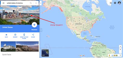 A Google Maps Search For "United States Of America" : r/pittsburgh