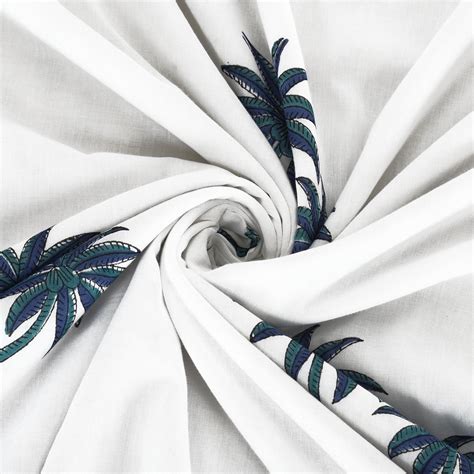 Cotton Blanket - Single Dohar ( 60 x 90 Inches) Blue Coconut Tree ...