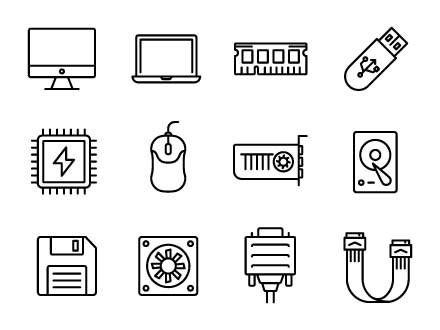 Computer Hardware Examples Icon 的图像结果