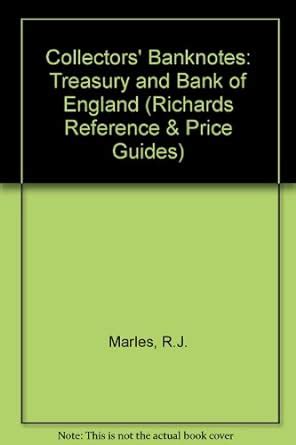 Buy Treasury and Bank of England (Richards Reference & Price Guides ...