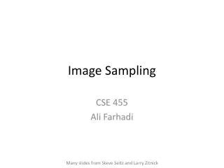 Sampling Digital Image Processing 的图像结果