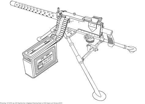Drawing A Machine Gun