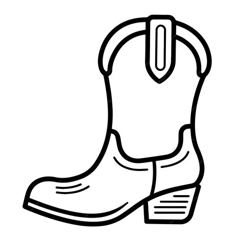 Cowboy Boot Outline