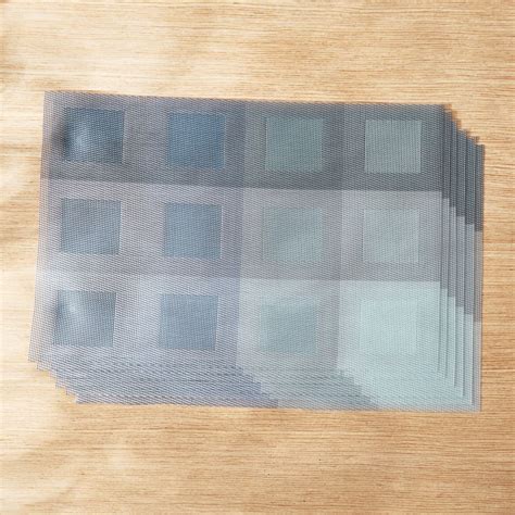Buy Eden Blocks Set of 6 Checked Placemats from Home Centre at just INR ...