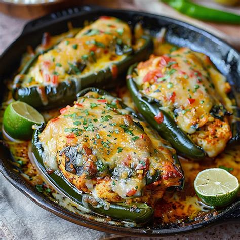 Irresistible Chicken Stuffed Poblano Peppers Recipe