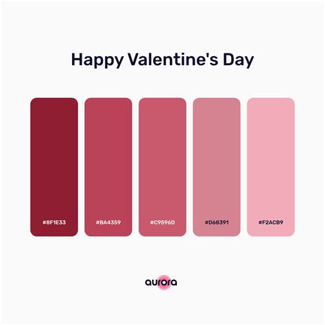 Happy Valentine's Day Colour Palette | Valentine coloring, Color coding, Happy valentines day