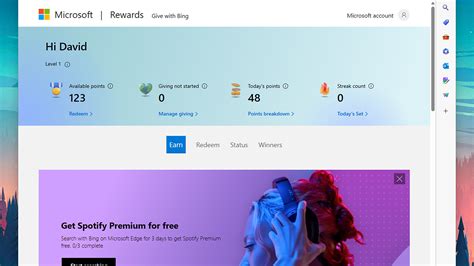 Bing Rewards Account 的图像结果