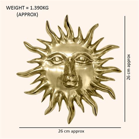 VASTU VARDAN BRASS BIG SUN 01 STATUE – vastuvardan