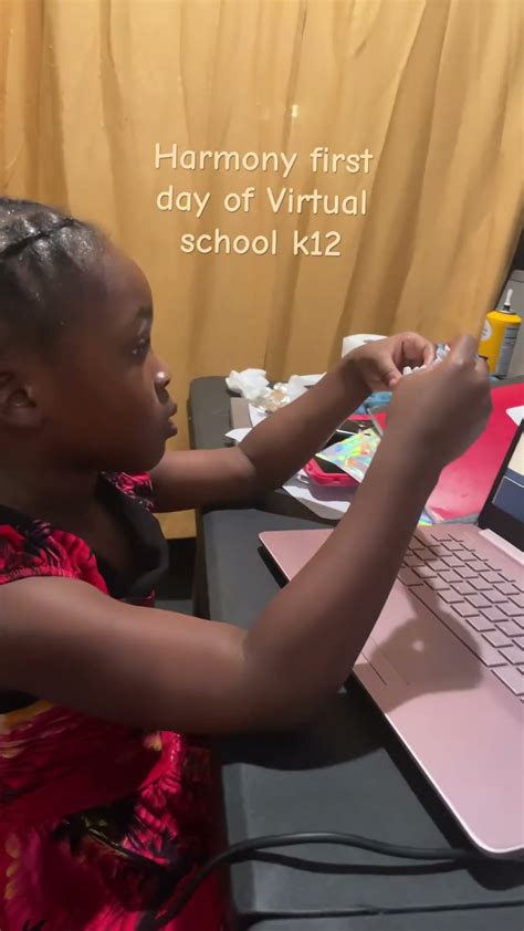 Harmony first day at k12 Online Virtual School #autism #autistic # ...