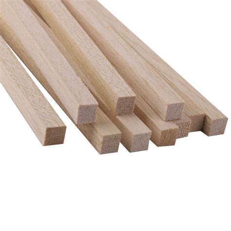 Meraki 20 Pieces Wood Art Craft Wooden Sticks Pieces Dowels Pole Rods ...