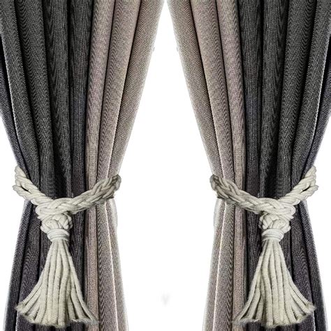 Buy MacNgrid Cotton Rustic Nautical, Macrame Rope Curtain Tie Back ...