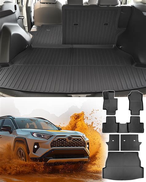 Amazon.com: for Toyota RAV4 Floor Mats 2025 2024-2019 (Incl. Gas ...
