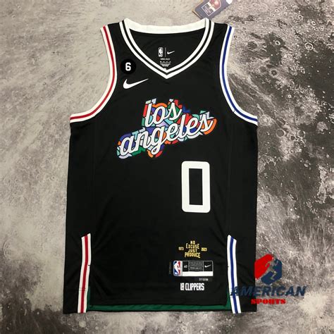 Masculinos Camisa Los Angeles LA Clippers Russell Westbrook Black ...