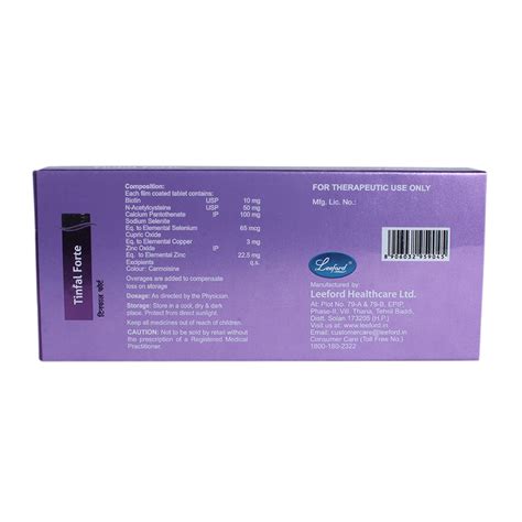 Tinfal Forte Tablet 10's Price, Uses, Side Effects, Composition ...