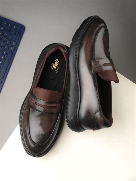 Hitz Men's Brown Leather Semi Formal Shoes – Hitz Shoes Online