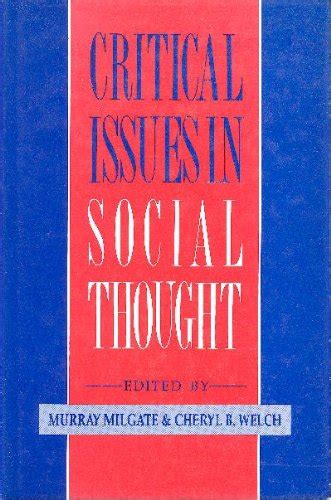 Buy Critical Issues in Social Thought Book Online at Low Prices in ...