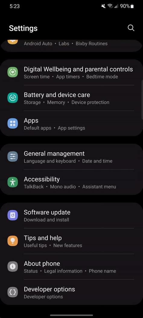 La beta 3 della One UI 4.0 integra il codice Android 12 del canale AOSP