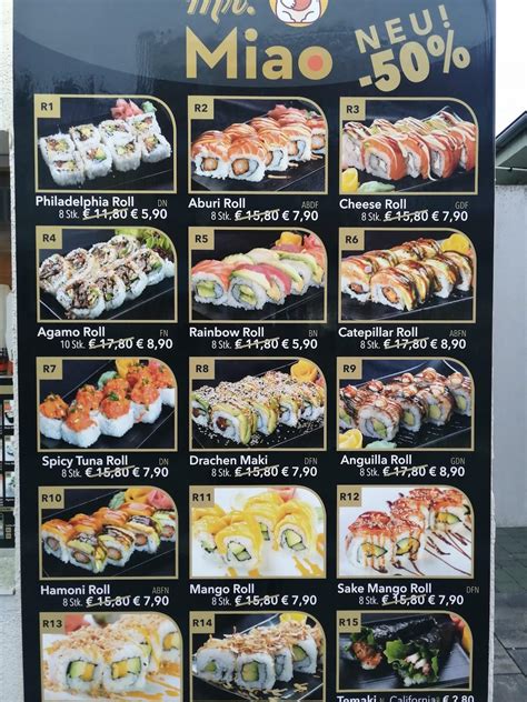 Speisekarte von Mr. Miao Asia Imbiss restaurant, Wien