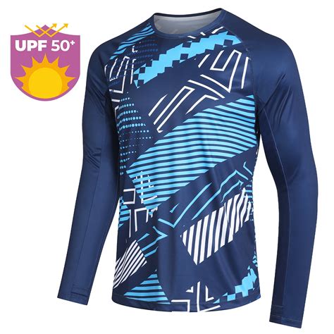 Men UPF 50+ Sun Protection Shirt Quick Dry UPF Shirts Long Sleeve ...