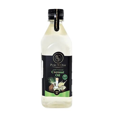 PURE N DESI Organic Cold Pressed Coconut Oil | Nariyal Tel | Copra Oil ...