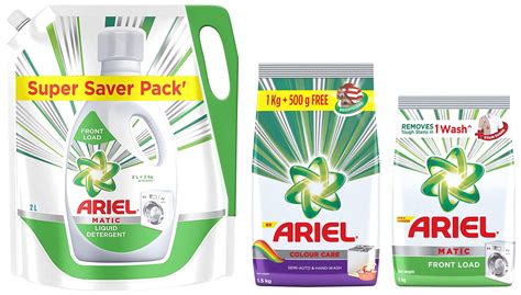 Buy Ariel Matic Liquid Detergent Front Load Refill Pouch, 2 Litre ...