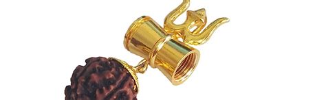 RICH AND FAMOUS Multicolour Shiv Trishul Rudraksha Damru Brass Pendant ...