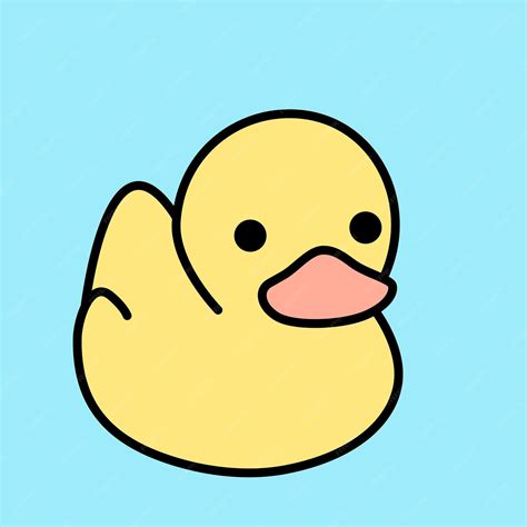 Premium Vector | Vector illustration of cute yellow duck