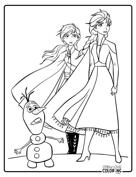 Free Frozen Coloring Pages - Simply Love Coloring