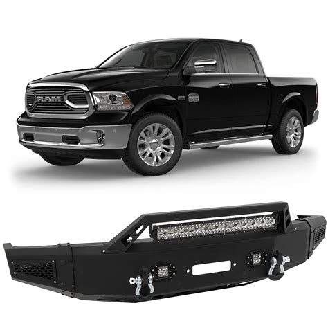 Buy ROADFAR Front Bumper Fit for 2019-2021 for Dodge Ram 1500 with ...