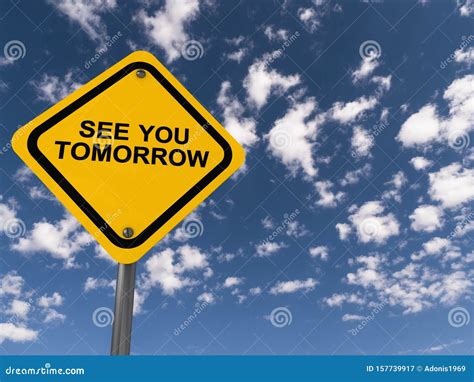See you tomorrow folk stock photo. Image of business - 186534598