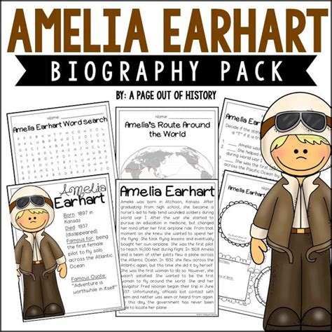 Amelia Earhart Biography For Kids Printable - Kids Printables
