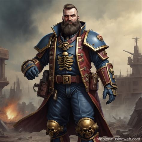 Warhammer 40k Rogue Trader Portrait | Stable Diffusion Online