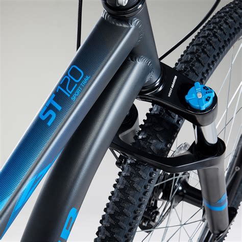 Mountainbike ST 120 27.5" rockrider/microshift zwart/blauw ROCKRIDER ...
