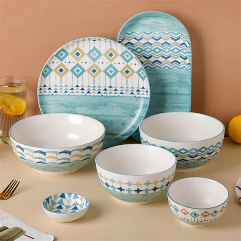 Bohemia 22 Piece Dinner Set For 6 Online - Premium Dinner Set | Nestasia