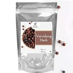 Nxtgen Ayurveda Vai Vidang | 100g | Embelia Ribes | Baividang : Amazon ...