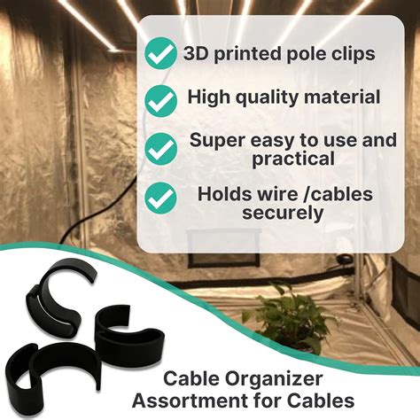 Buy Grow Tent Wire Clips Grow Light Cable Management |Pack of 20 |22mm ...