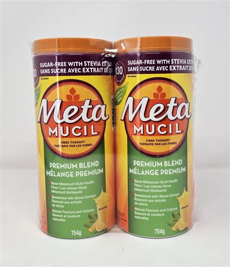 Metamucil Premium Blend Fibre Therapy - Sugar Free with Stevia Extract ...