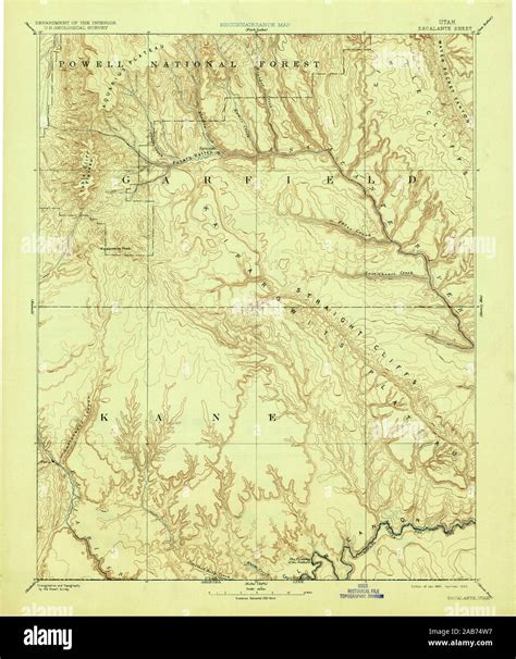 Map of escalante hi-res stock photography and images - Alamy