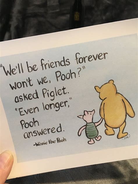 classic winnie the pooh friend quote card, classic pooh friend card ...