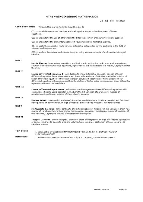 A1523972768 27 2024 MTH174Course Syllabus New - MTH174:ENGINEERING ...