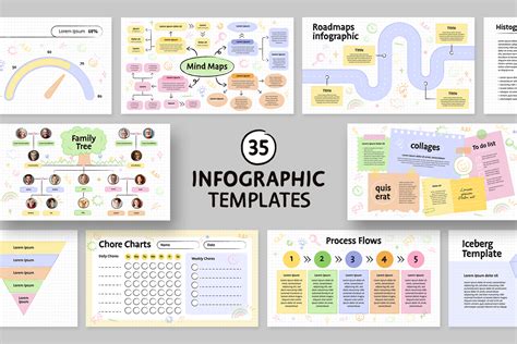 Cute Infographic Templates Set - BrandPacks