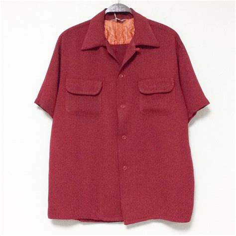 50s- US PENNEY'S Rayon gabardine shirt | CAPTAIN MOTHER SHIP!